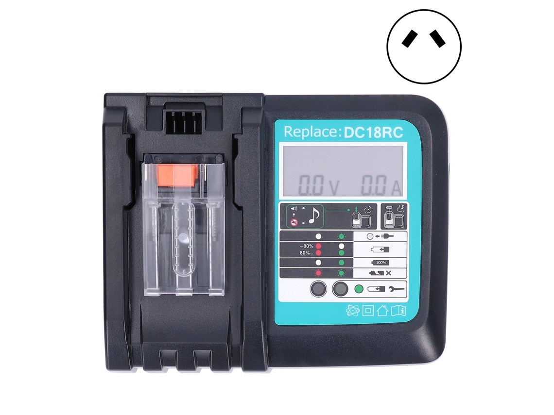 Cargador De Baterías De Litio Para Dc18rc 14.4v/18v Li Ion Bl1860 Bl1430 Série 100‑240v Plug Au