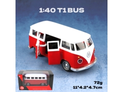 Modelo em Miniatura de Ônibus Clássico Retrô em Escala 1/38. MDUG
