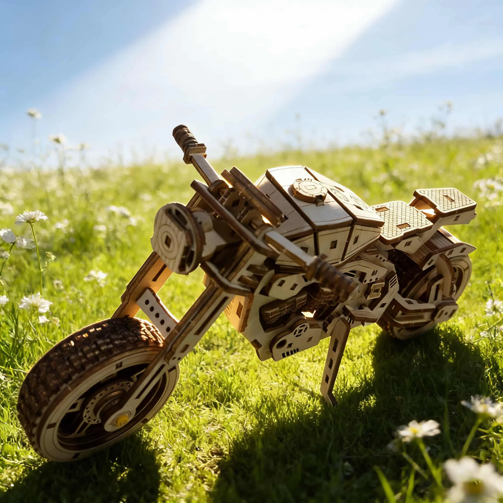 Quebra cabeça de Madeira para Montar uma Motocicleta, Caminhão 3d de Madeira. MDUG