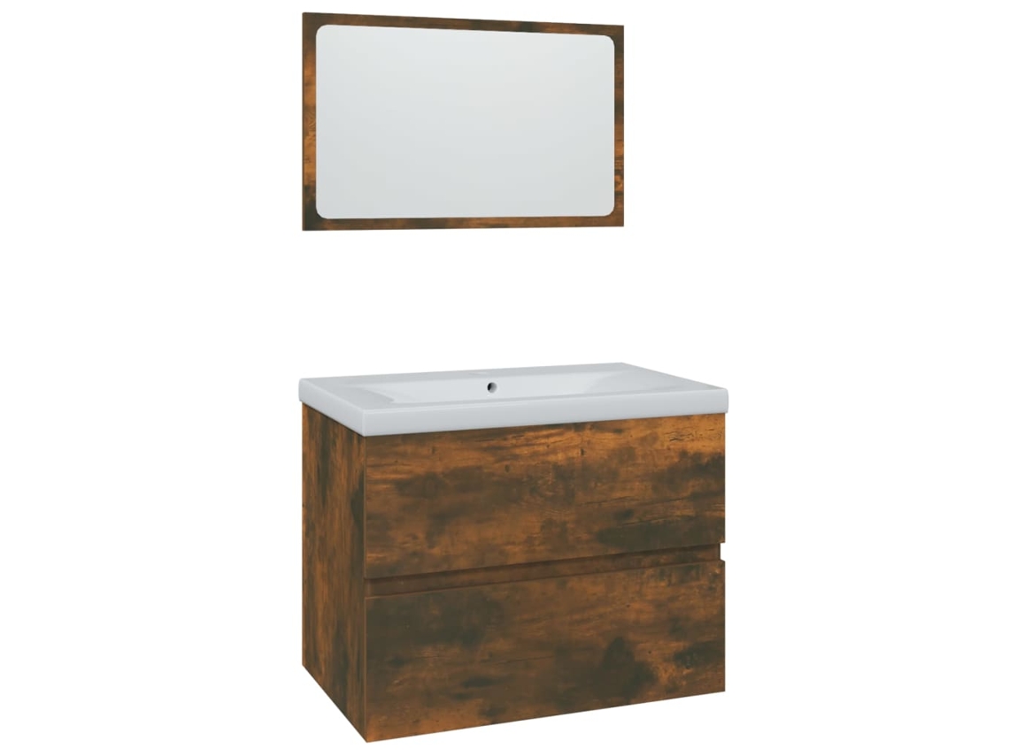 Bathroom Furniture Set, Bathroom Furniture Sets Vidaxl Marrom Madeira Processada (60 X 38.5 X 45 Cm)