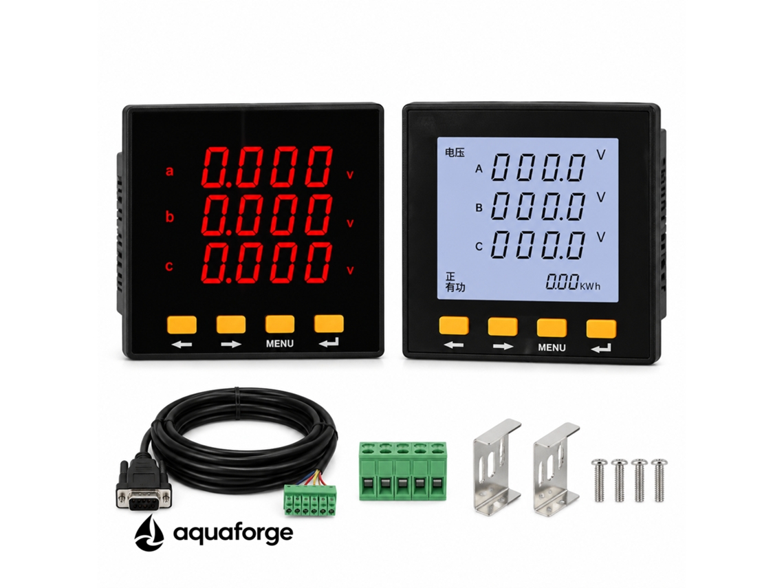 Multímetro Digital Aquaforge Com Ecrã Lcd Para Eletricistas E Reparação Eletrónica