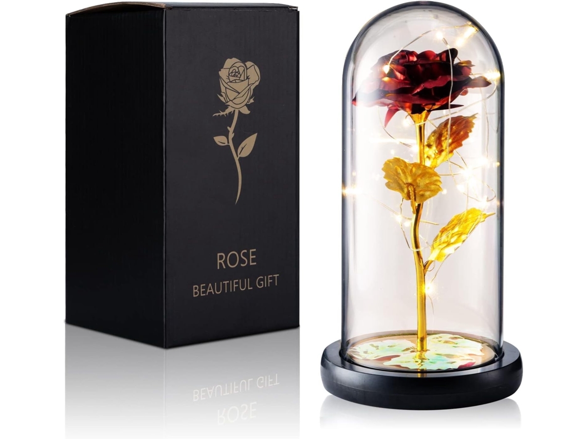 Presente Para O Dia Da Mãe, Rosa Eterna Em Cúpula De Plástico, Decoração De Interiores, Ideal Para Aniversários E Encontros, Ergonômico, Uso