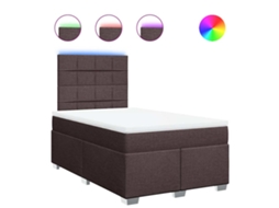 Box Spring Bed, Box Spring Beds Vidaxl Marrom Tecido (120 X 200 Cm)