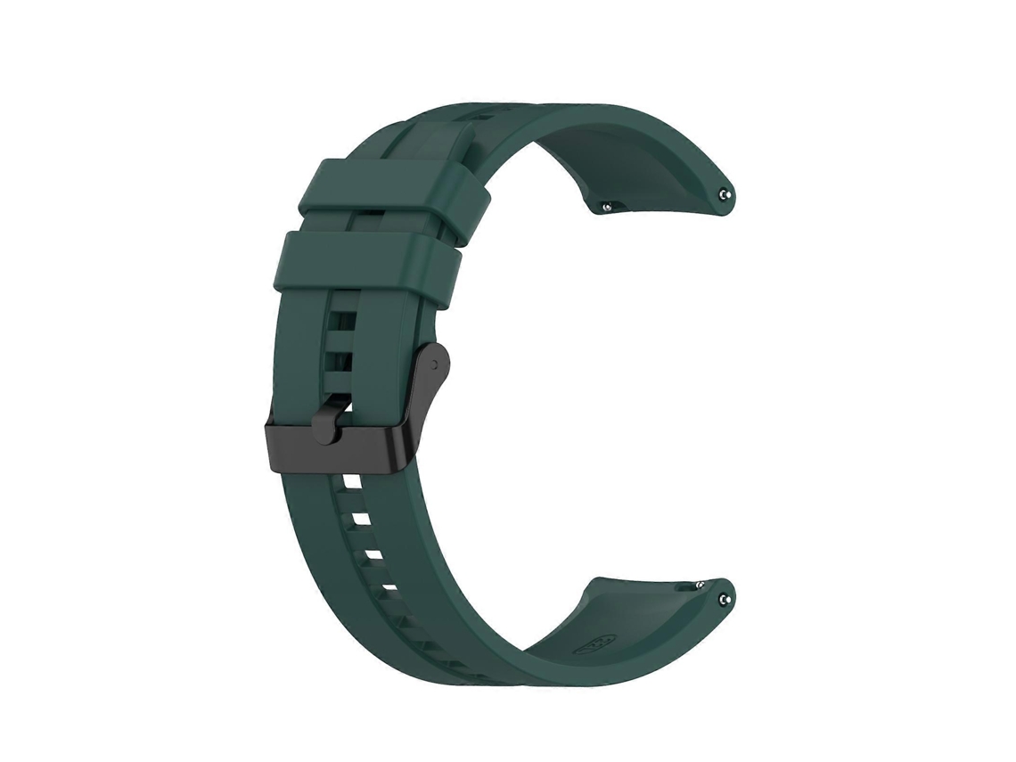 Pulseira De Silicone Para Huawei Watch Gt 2 46mm Com Fivela Preta (branca)
