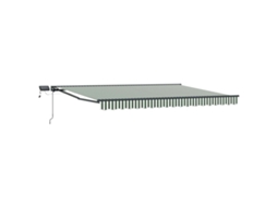 Conjunto 1 Toldo Manual Vidaxl Antracite Alumínio (4 × 3,5 M)