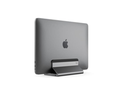 Lurelia Suporte Vertical Para Portátil Ajustável, Antiderrapante, Em Liga De Alumínio, Compatível Com Macbook, Em Cinzento