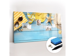 Quadro Magnético Decorativo Acessórios De Praia Para A Sala De Estar Espelharte (120x60 Cm)