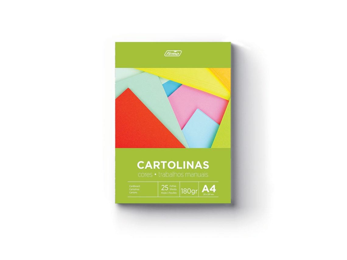 Cartolinas FIRMO Multicor (a4 - 25 Folhas)