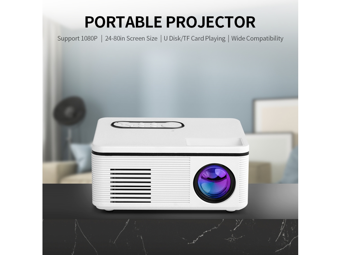 Projetor Portátil 1080p LAXISCREED com Usb/tf