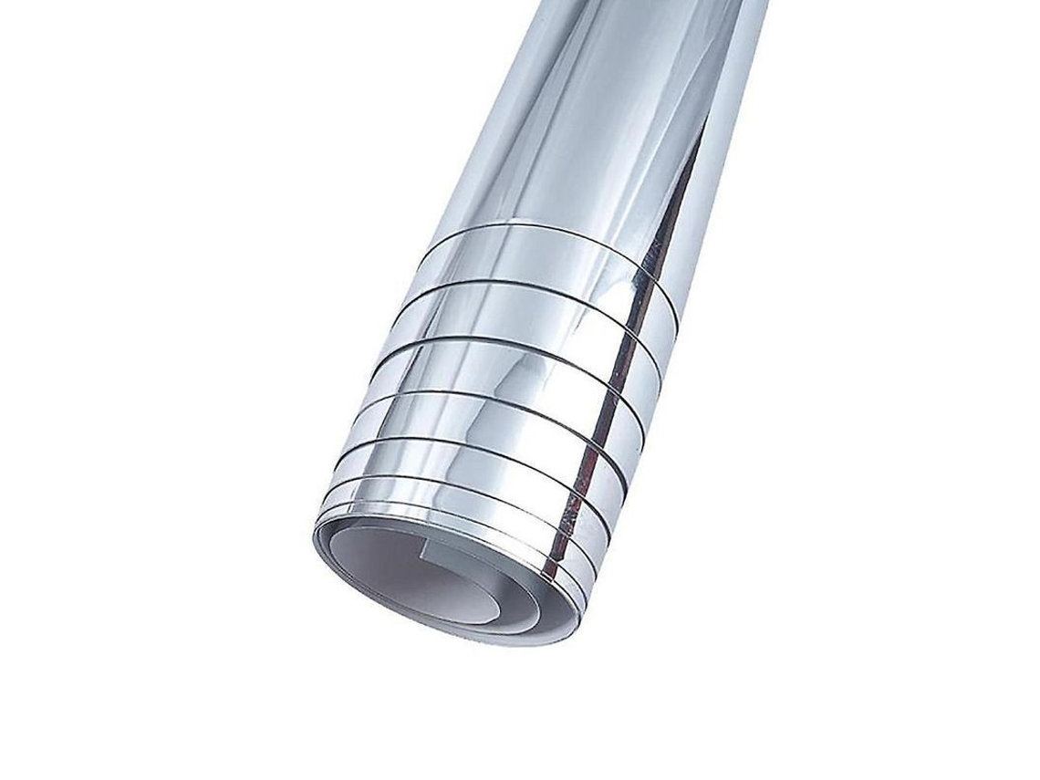 Rolo de Espelho Flexível Autoadesivo 50cm x 200cm sem Vidro com Marca