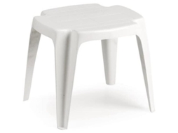 Mesa baja taburete solid blanco