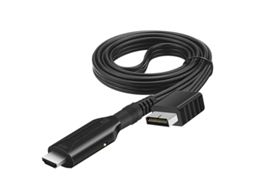 Cabo Adaptador Compatível com Playstation 2 Ps2 para Hdmi Hd Rca Av AQUAFORGE