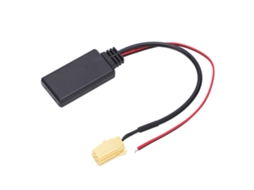 Cabo de Áudio Adaptador Bluetooth Aux In para Sistema de Som Fiat Grande Punto, Mini Iso AQUAFORGE