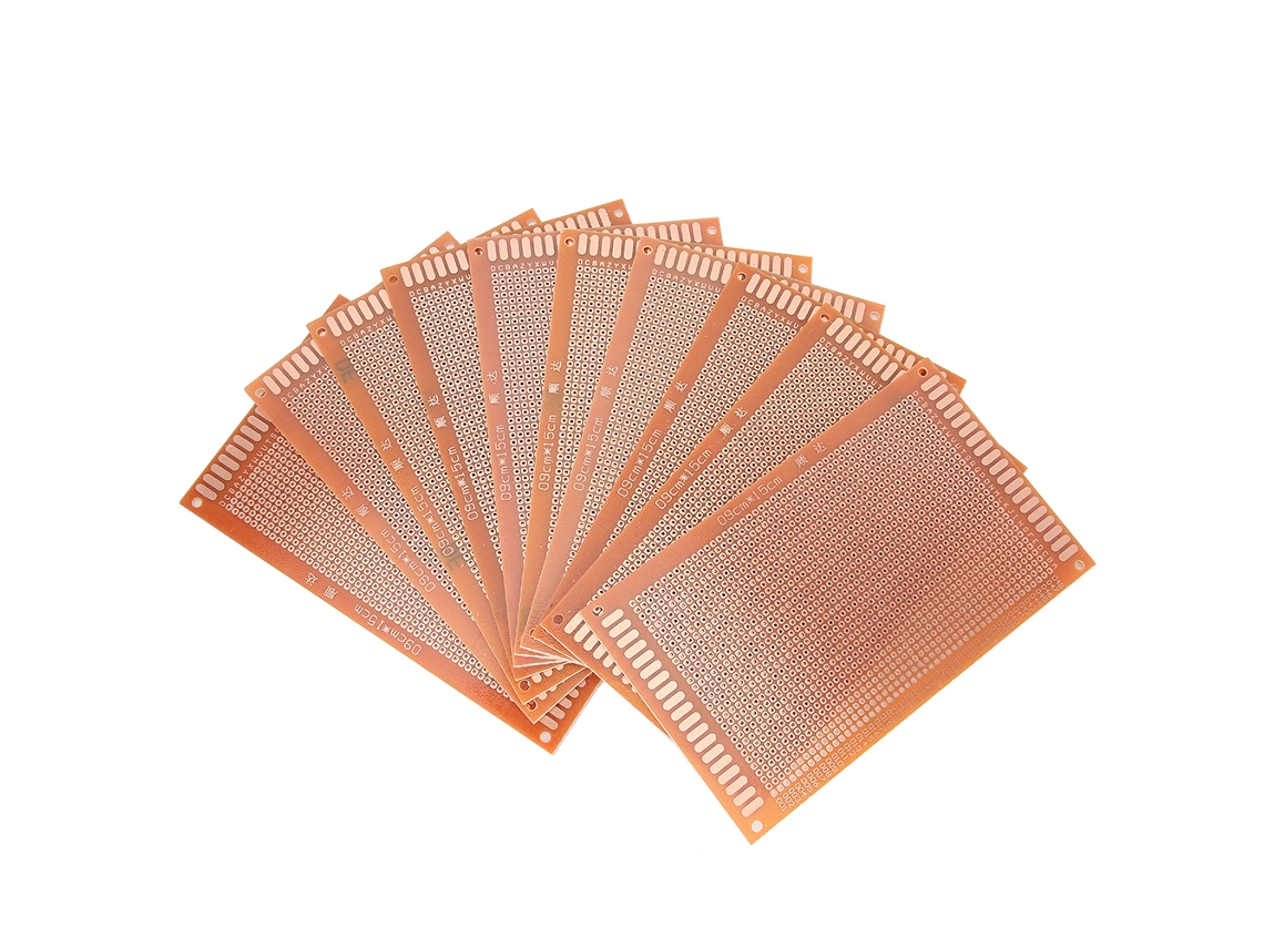 10pcs Placa De Circuito Universal De Lado Único Abs Marrom 9x15 Acessórios De Computador