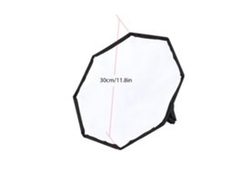 Difusor De Flash Softbox Universal Portátil De 30 Cm Para Flash Externo Speedlite