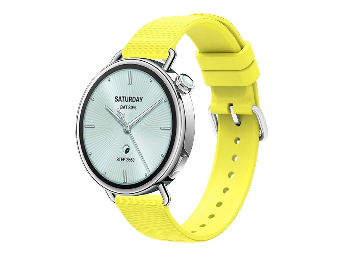 Pulseira De Silicone Texturizada De Cor Sólida Para Xiaomi Watch S4 41mm