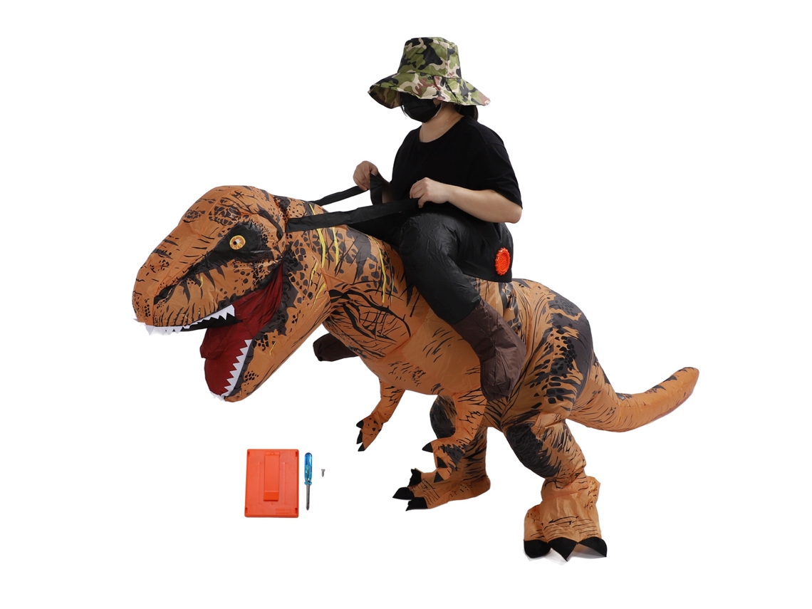 Fantasia de Dinossauro Inflável T Rex para Halloween S/MARCA