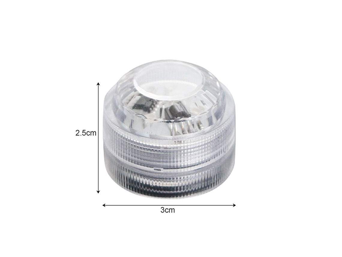 Conjunto de 10 Mini Luzes Led Submersíveis, Luzes Led Rgb Multicoloridas À Prova D'água para Piscina, com 2 Controles Remotos, Fq BRILVIBERA