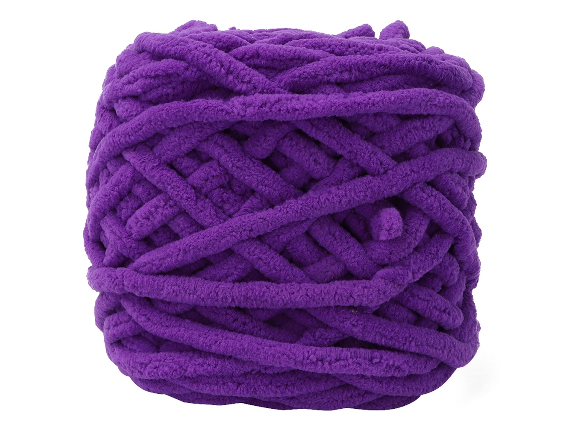 Fio Grosso Roxo Para Tricotar Cobertores E Chinelos Aquaforge