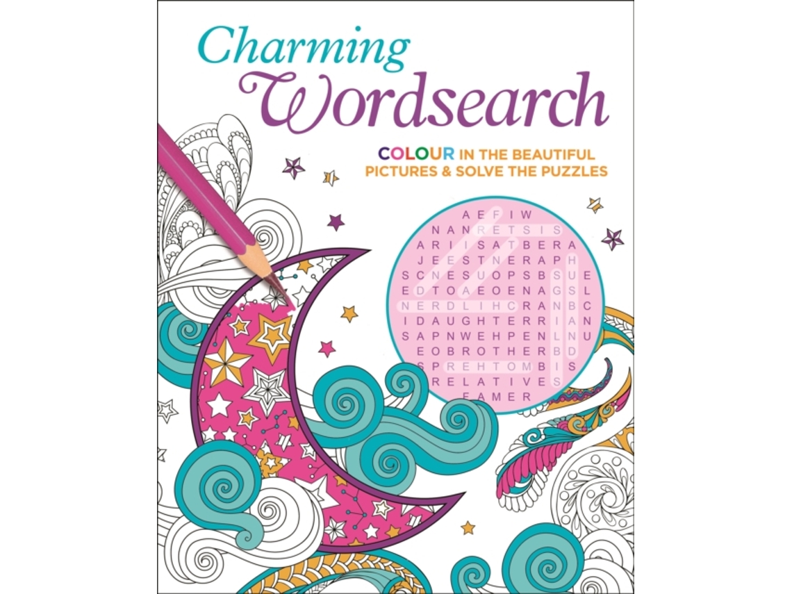 Livro Charming Wordsearch de Eric Saunders (Inglês)