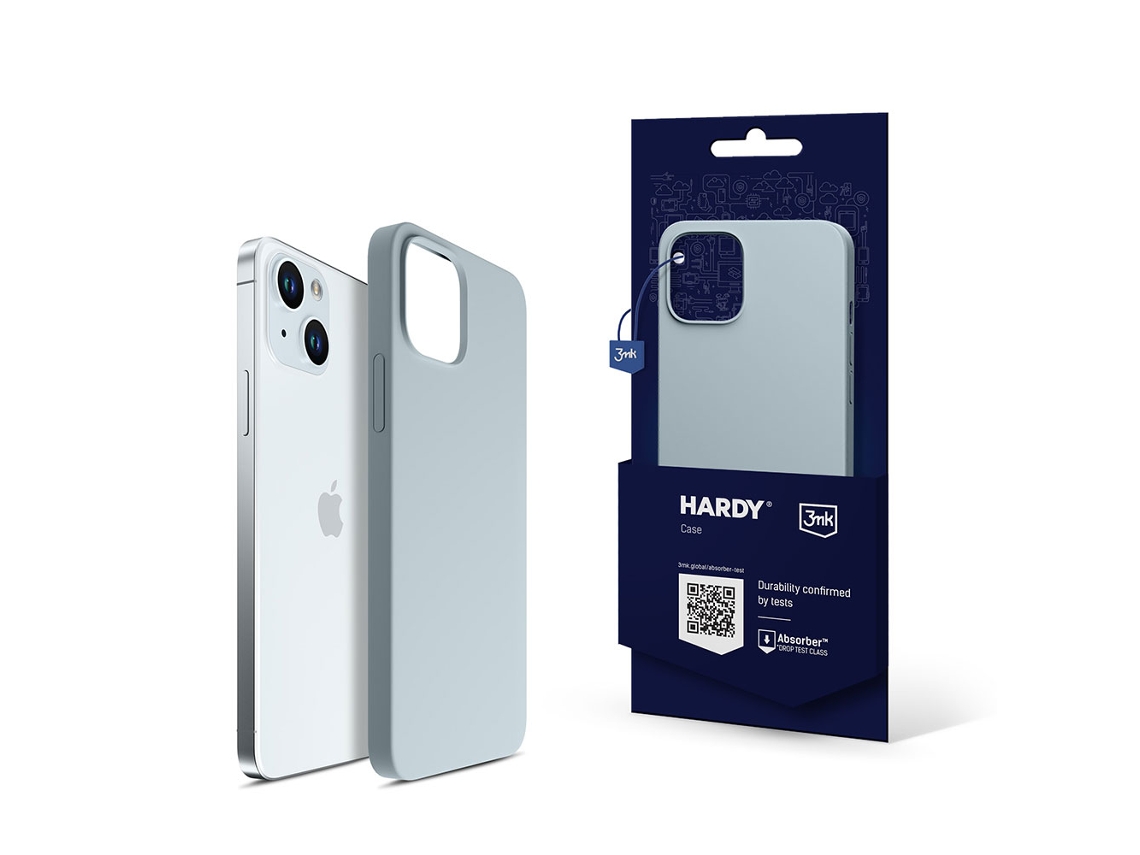 Capa De Silicone Hardy 3mk Para Iphone 15 Plus Protetora De Tpu Magcase