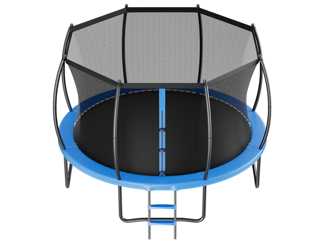 Trampolim Para Exterior Succebuy 427 X 260 Cm Cama Elástica Para Crianças Capacidade De Carga De 204 Kg