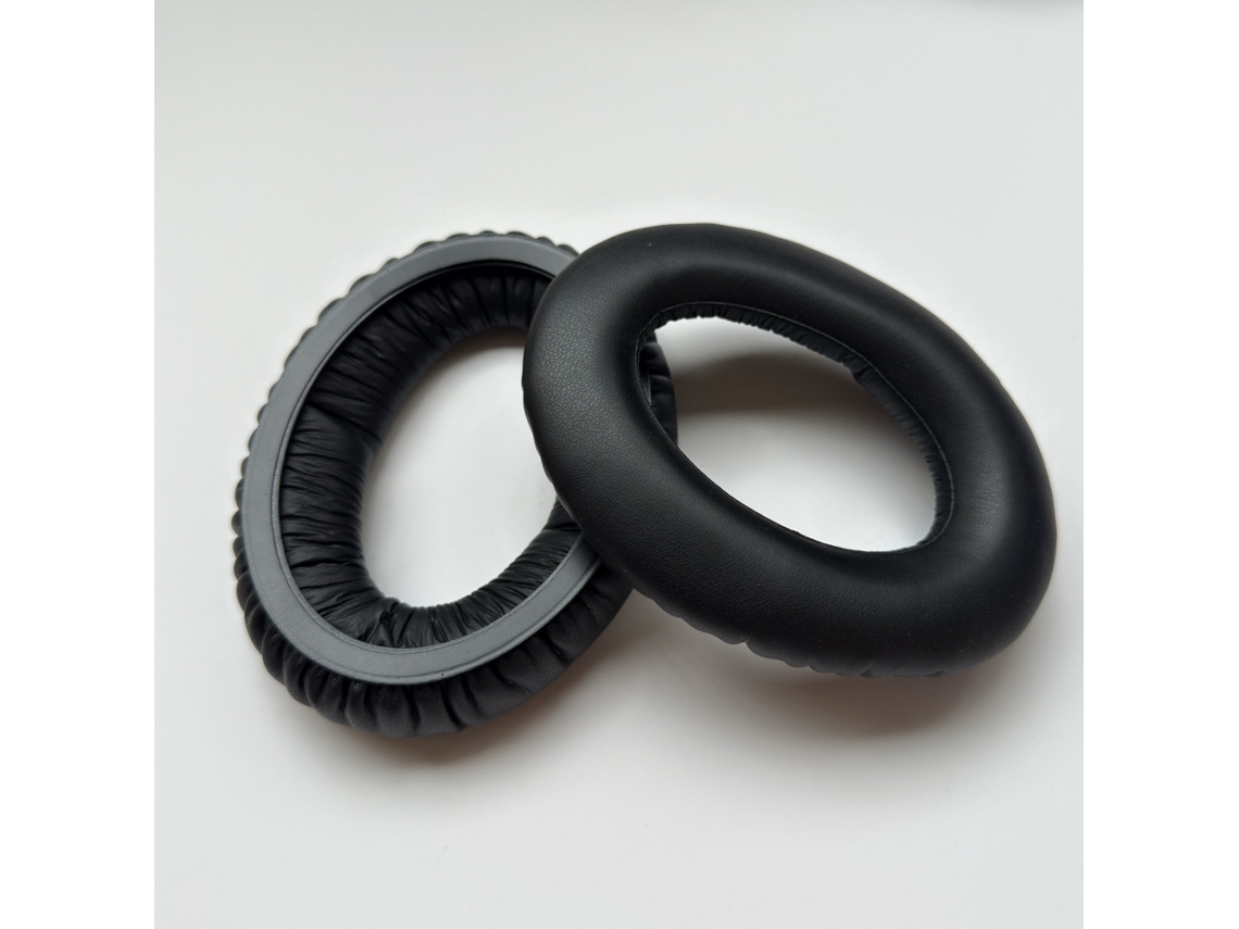 Almofada para Auscultadores Sennheiser Hd515 de Orelhas de Espuma Macia Couro Proteico Preto
