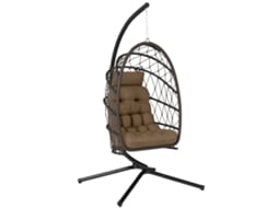 Conjunto de Jardim PROFESIA BOYANG com 2 cadeiras e mesa em vime com almofadas para varanda, terraço