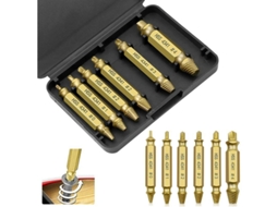 Kit de extractores de parafusos rotos Linjou 6 peças, para parafusos danificados em furadeiras