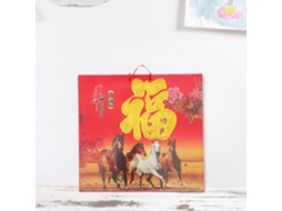Calendário de Parede 2026 do 2 Mensal, para e Chinês Decorativo Anos Cavalo, Peças, Lunar Cores Vibrantes, CHABERLU
