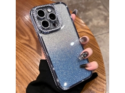 Capa De Tpu Para Iphone 13 Pro Max - Glitter Degradê De Diamante
