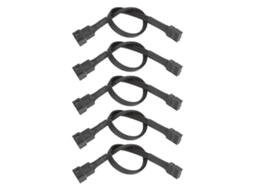 Aetheria 5pcs Cabo de Extensão 4 pin para Cooler de Cpu Placa mãe Pc Trançado Adaptador
