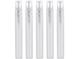Atomizador de Perfume 5 Peças Matte Semi transparente Tamanho de Viagem Portátil 8ml ZYBLSSBB