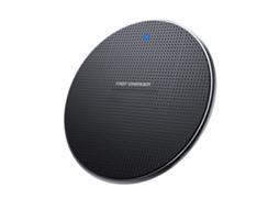 Carregador Sem Fio Seguro Acessórios Do Telefone Ultra Fino 10W Forma Redonda Liga de Alumínio Carregador Rápido Do Telefone Sem Fio para Celular-Pret