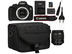 Kit Máquina Fotográfica CANON EOS 2000D + 18-55 mm f/3.5-5.6 DC (APS-C)
