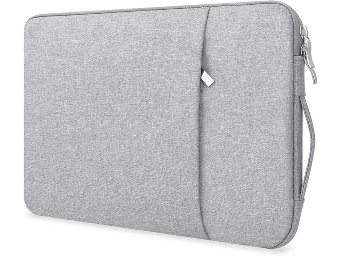 Capa Para Laptop De 14 Polegadas Para Macbook Pro 2024, Bolsa Portátil De Lona De 14,2 Polegadas, Cinza Slowmoose