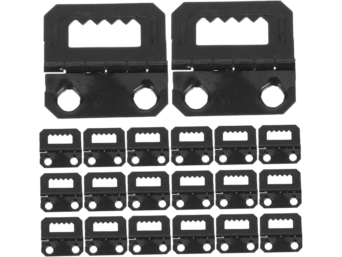 200 Peças De Ganchos Metal Pretos Em Formato Dente Serra Para Molduras Quadros