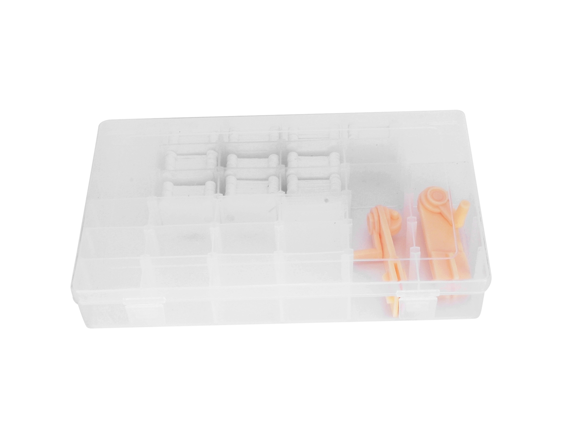 Caixa Organizadora De Linhas Bordado, Branca Leitosa, Para Ponto Cruz, Bobinas Plástico, Máquina Enrolar Manual. Aquaforge