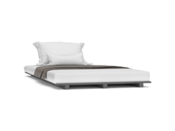 Bed Frame, Bed Frames Vidaxl Cinzeto Madeira De Pinho (90 X 200 Cm)