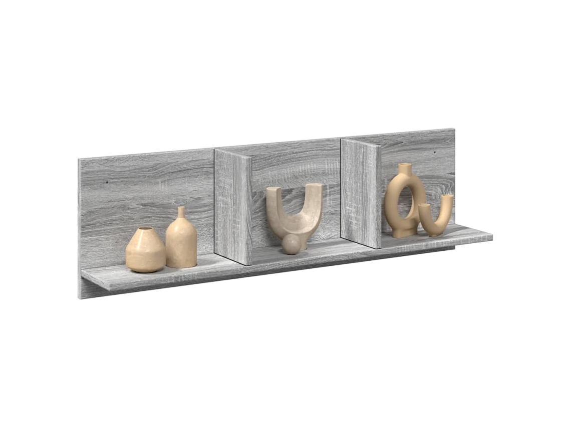 Vidaxl Móvel De Parede 100x16,5x30 Cm Deriv. De Madeira Cinza Sonoma