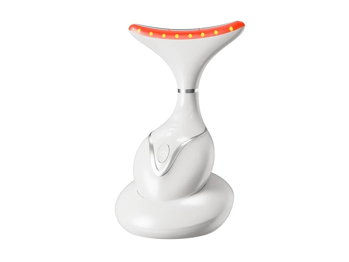 Massageador Facial Para Pescoço Ferramenta Profissional De Contorno Facial Com Base De Carregamento Dispositivo Facial Tudo Em Um Melhora Yizhood