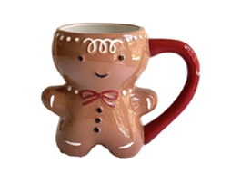 Caneca De Cerâmica Com Boneco De Gengibre, 300 Ml, Diversão Para Família E Amigos, Caneca De Café De 300 Ml