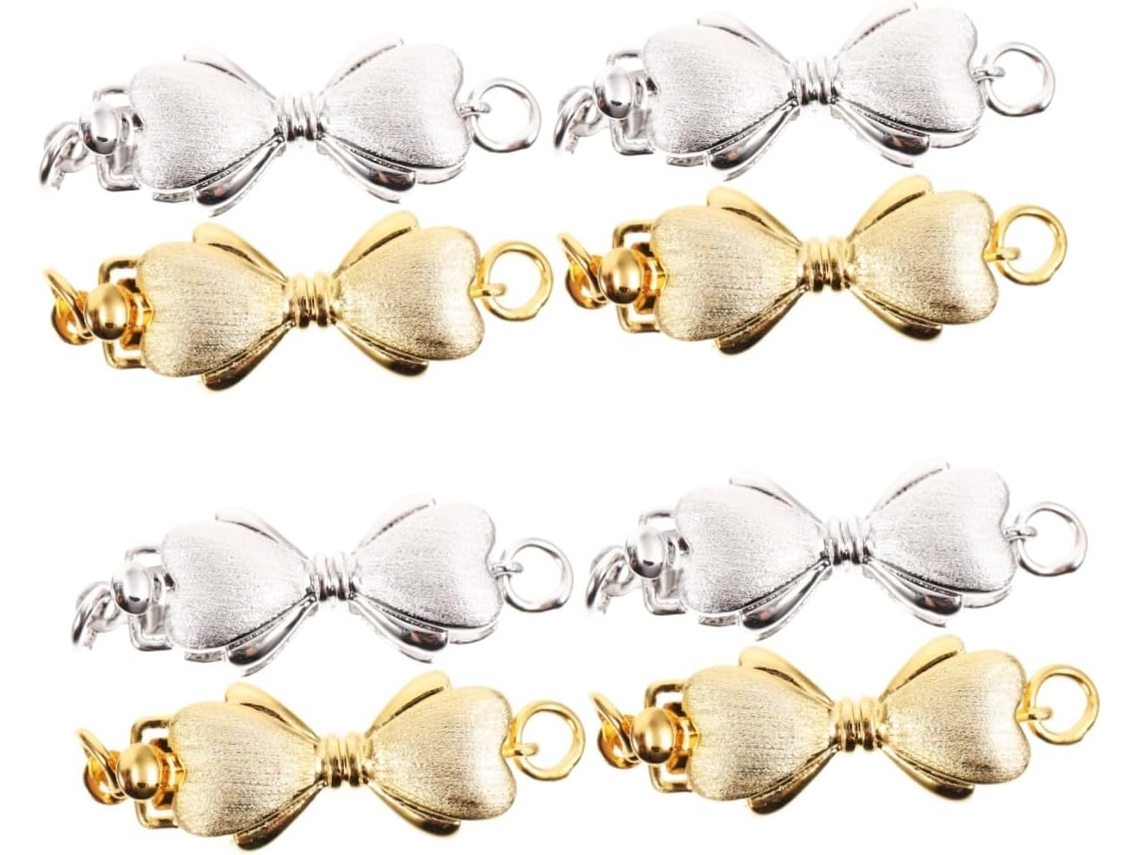 Nuobesty De 8 Fechos De Contas Para Colares E Pulseiras - Acessórios Conectores De Metal