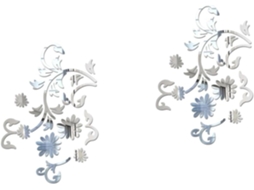 Conjunto De 2 Adesivos De Parede Refletivos Em Acrílico Para Decoração.