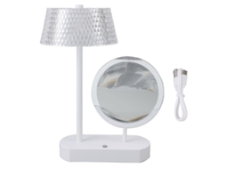 Lâmpada de Mesa com areia móvel, cristal, controle por toque, 3 modos, dimmer contínuo, USB S/MARCA