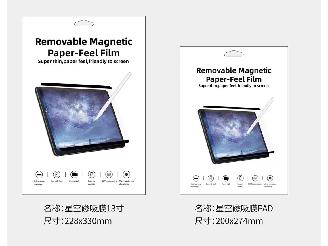 Lurelia Película Protetora Para Ipad Mini 2024 (7.ª Geração), Vidro Temperado, Acabamento Mate, Fixação Magnética