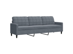 3-seater Sofa, 3-seater Sofas Vidaxl Cinzeto Veludo (n/a)