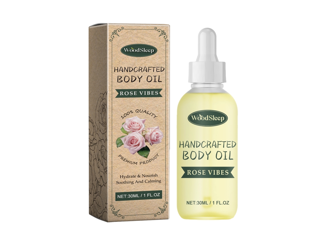 Óleo Essencial De Rosa Woodsleep Para Cuidado Da Pele Corporal: Limpeza, Clareamento, Hidratação E Firmamento