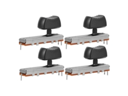 Potenciômetro Deslizante Estéreo De 45 Mm Com Interruptor Push-pull