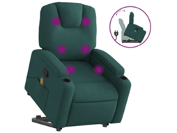 Stand Up Massage Recliner Chair, Stand Up Massage Recliner Chairs Vidaxl Verde Tecido